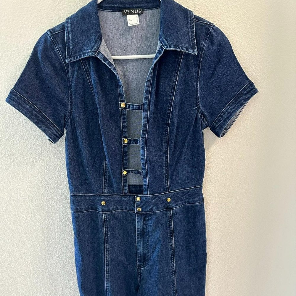 Venus Jean Jumpsuit - size 4 - Picture 1 of 3